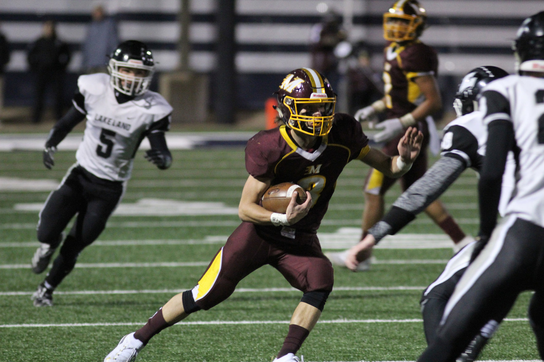 Lakeland at Menomonie football 10-25-19